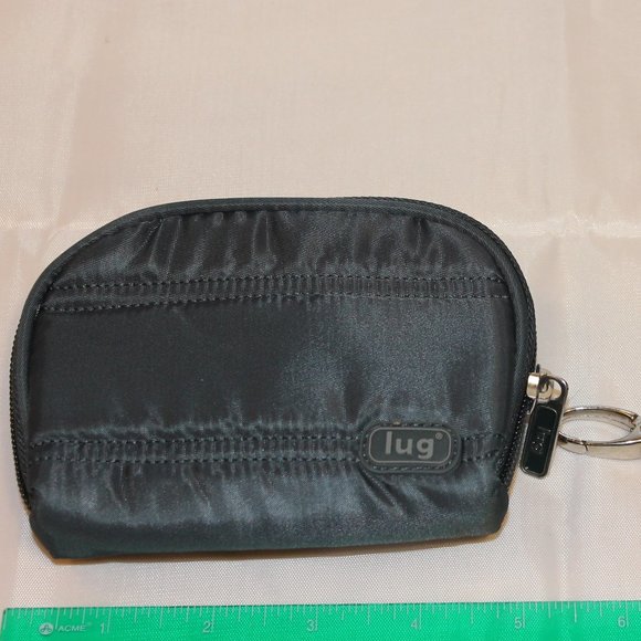Lug bundle: small grey pouch/coin purse and key chain - Picture 5 of 5